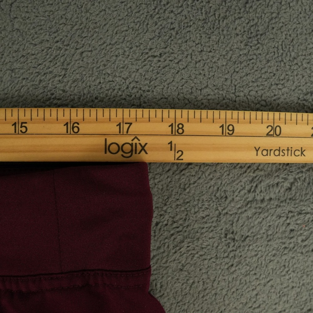 FIGS Kade Straight-Leg Scrub Pant Womens Large Tall Burgundy Medical T21004T - Picture 7 of 11